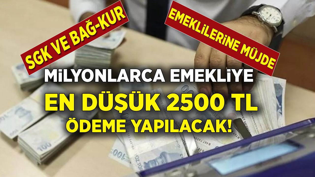 SGK SSK ve Bağ-Kur Emeklilerine Geri Ödemesiz 2 Bin 500 TL ödeme müjdesi geldi! Son başvuru tarihi 31 Aralık! Başvuran emekliye ödem yapılacak...