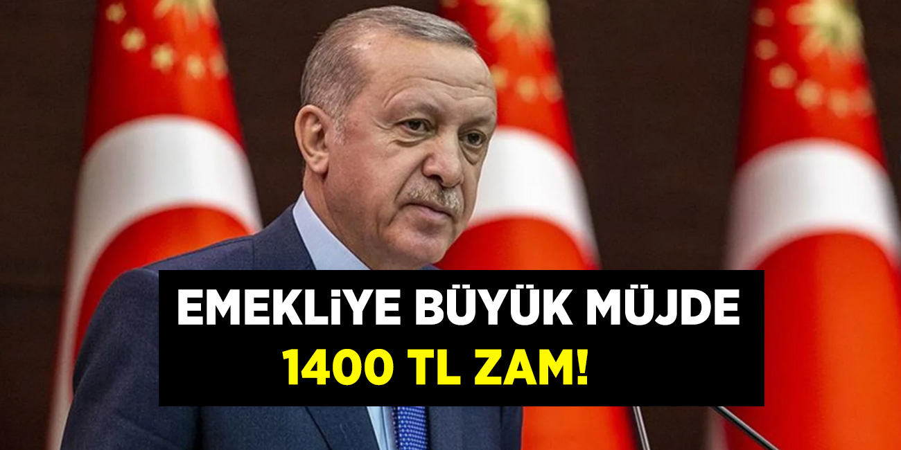 Cumhurbaşkanı Erdoğan'dan büyük müjde! Emekli maaşlarına 1400 TL zam müjdesi! SGK, SSK ve Bağ-Kur emeklilerinin en düşük maaşı asgari ücrete eşitleniyor...