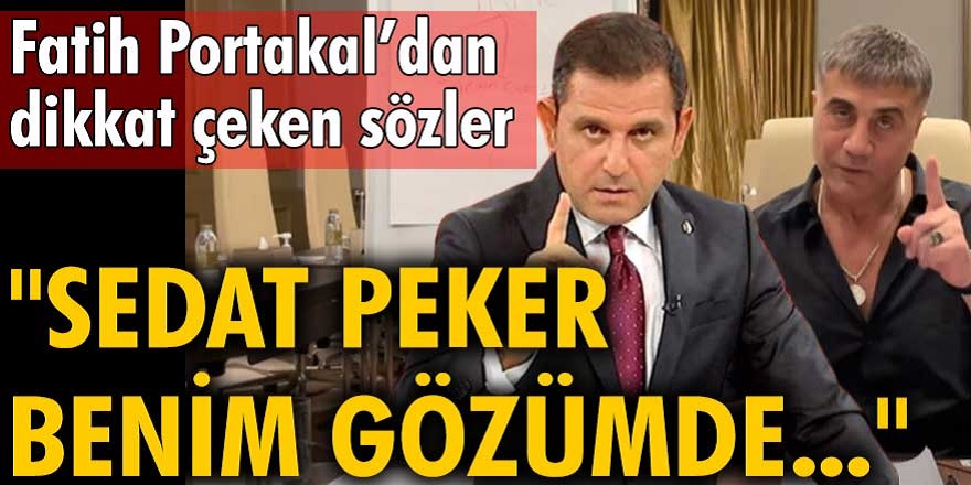 Gazeteci Fatih Portakal, Uğur Dündar'ın Peker yorumuna dikkat çeken sözlerle cevap verdi! Sedat Peker benim gözümde...