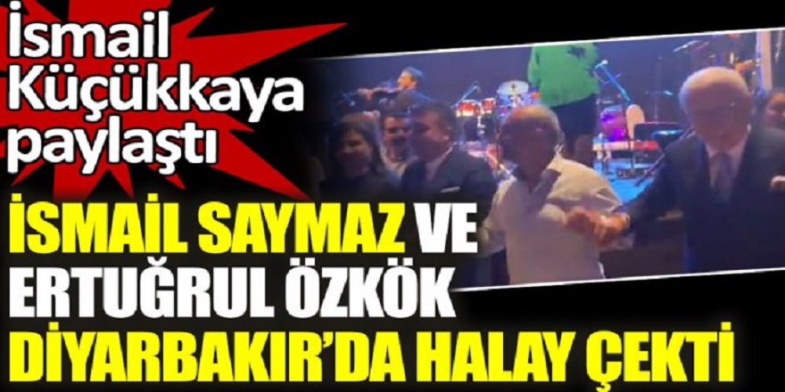 Gazeteci İsmail Saymaz ve Ertuğrul Özkök'ün çektikleri halay sosyal medyada alay konusu oldu!