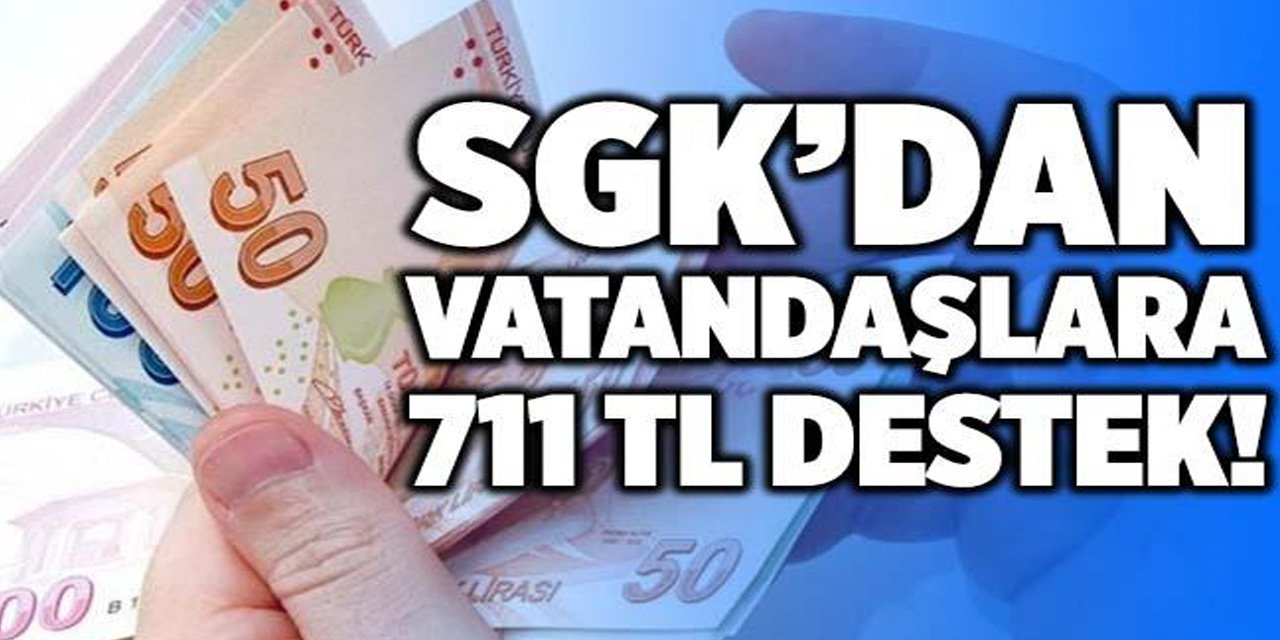 SGK'dan Başvuru yapanlar anında 711 TL nakdi destek alıyor! PTT üzerinden tüm vatandaşlara destek verecek…