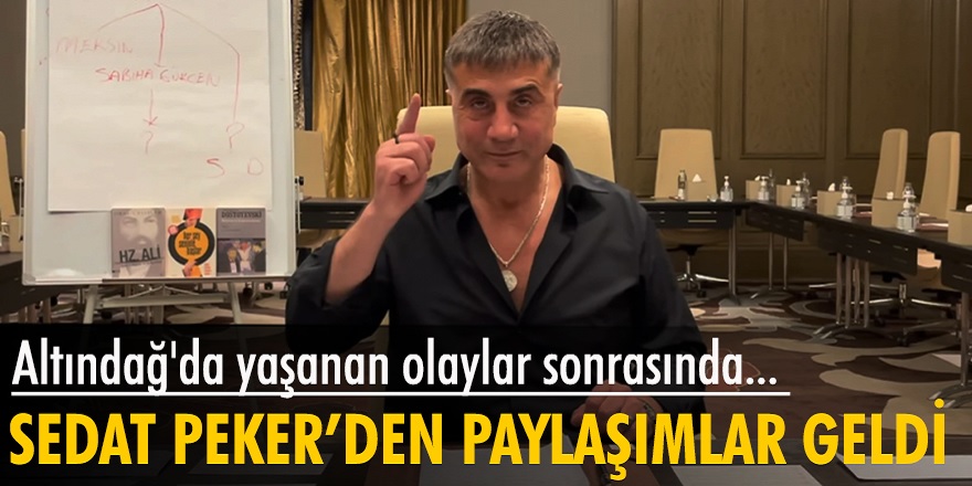 Sedat Peker, boş bilmiyor! Ankara'nın Altındağ ilçesindeki olaylara dair açıklamalar yaptı...