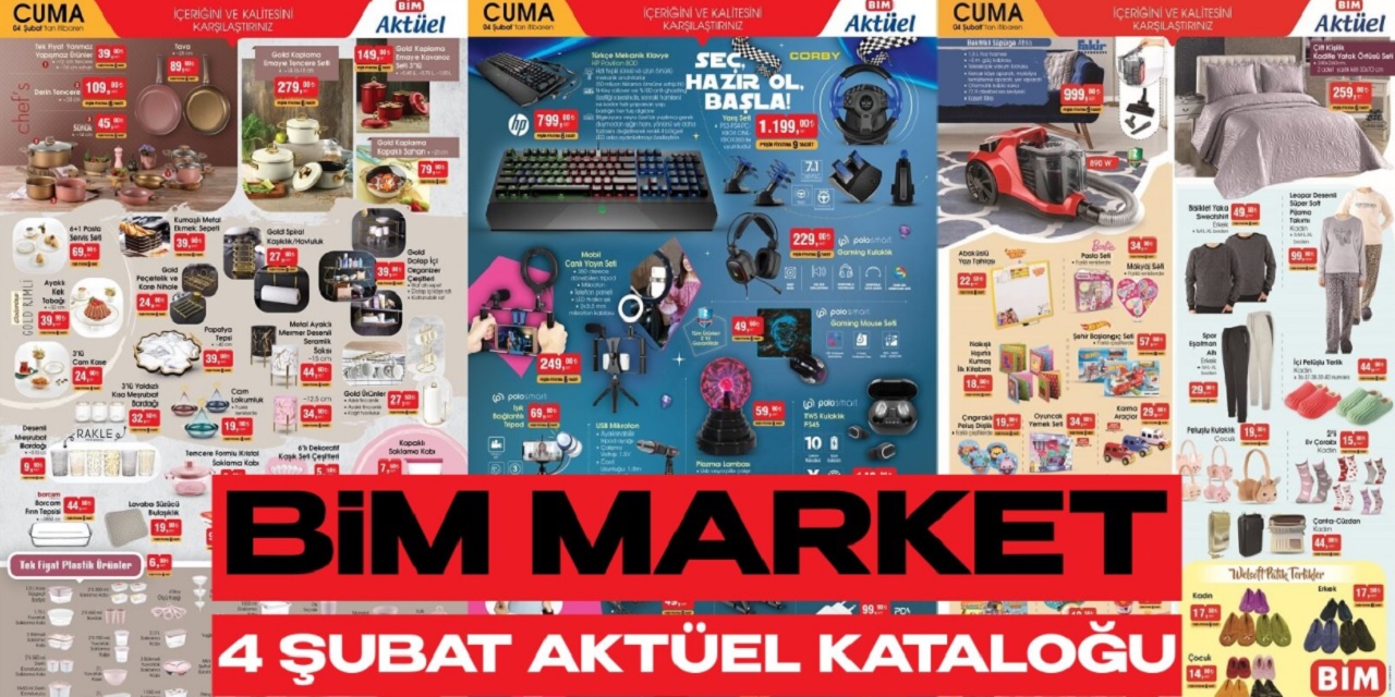 BİM Marketlerde Cuma kampanyası Peş Peşe Geldi! Muhteşem indirim kataloğları kaçırılmayacak fiyatlarla satış başladı...