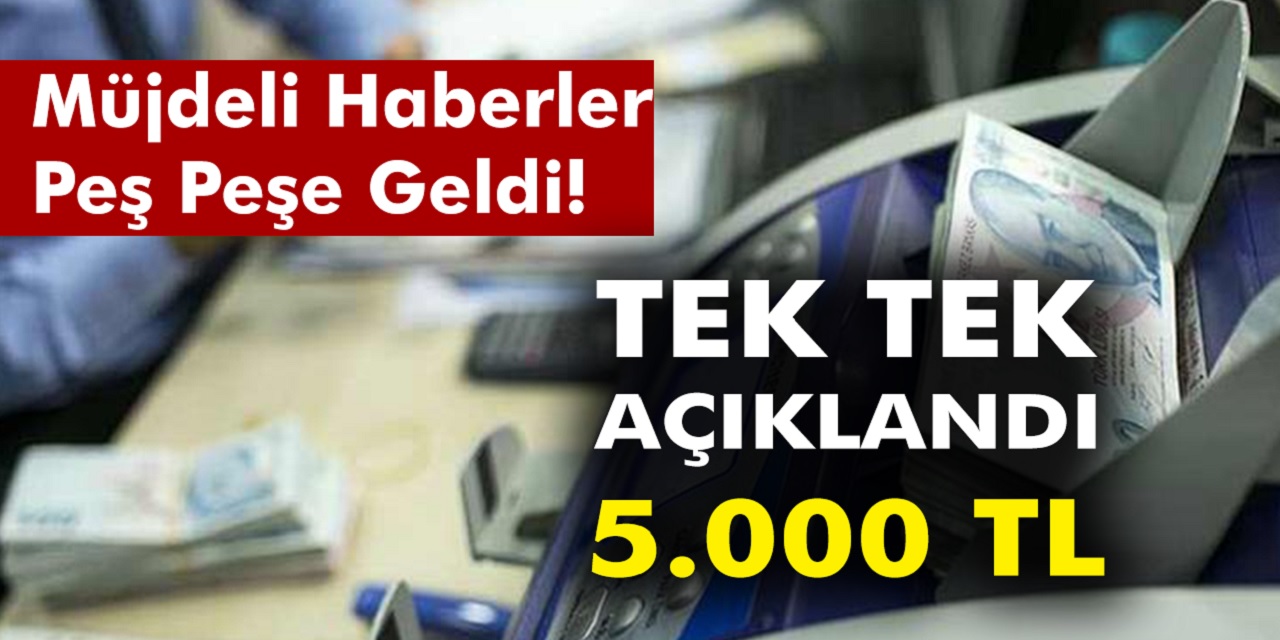 Son dakika haber geldi: Hükümet Destekli Emekliye 5000 TL Üzerinde Para, Emeklinin Hesabına Yatacak
