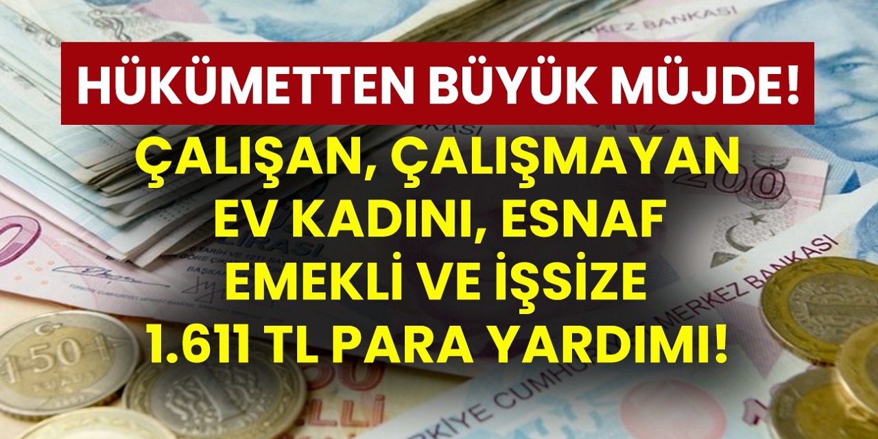 Son dakika Bakan Yanık iyi haberi duyurdu! Her aileye 1611 lira ödeme yapılacak! Paralar banka hesaplarına yatırılıyor