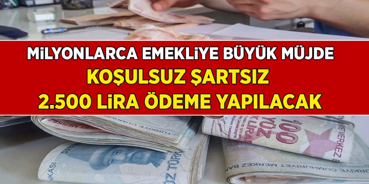 Müjde SGK-SSK ve Bağkur’lu emekliler maaşlarını gününden önce çekiyor! Üstelik 2.500 lira maaşa ek nakit ödeme verilecek!