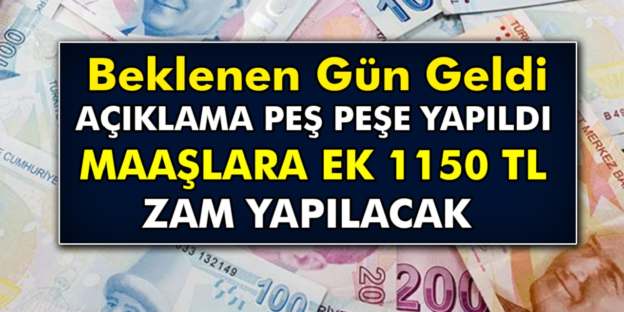 Emeklinin Beklediği Ekzam Müjdesi Bu Sabah Saatlerinde Verildi! SSK, Bağkur, 4C’ler 1150 Lira Ek Zam Yapılacak...
